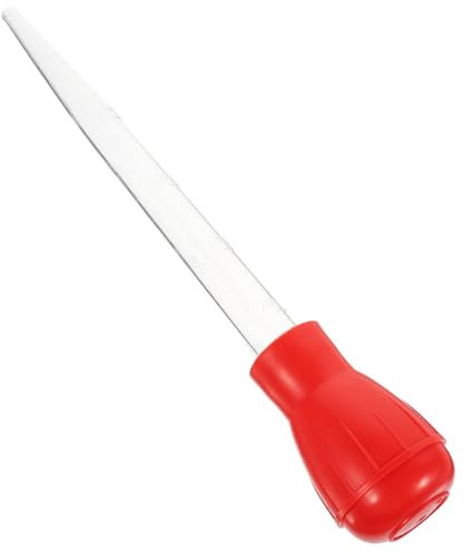 Amosfun Seasoning Pump Kitchen Oil Dropper for Baking Buttercream Drip Oil Seasoning Tube for Home Restaurant Basting Pipette Cream Kitchen Utensils
