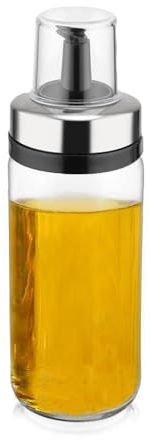 MA MAISON Oliera con Versatore 250 ml da Cucina Antigoccia,in Vetro con Dispenser - per Condire Pietanze - con Dosatore Rigido e Tappo