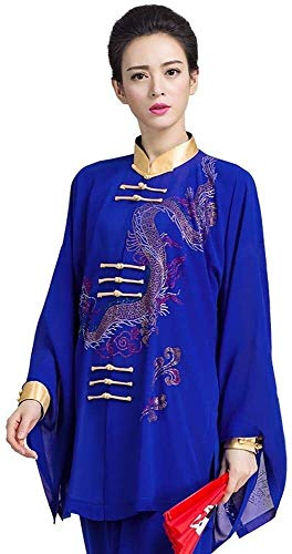 TaiChi Uniform,Tai Chi Clothing, Women's Tai Chi Uniform Clothing, 3 Pieces Qi Gong Martial Arts Suits Breathable Wing Chun Shaolin Kung Fu Taekwondo Training Cloths Apparel(#2_XXL)