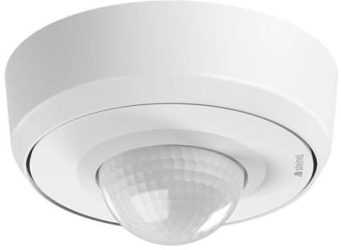 Steinel Bewegungsmelder PD IR 4360-24 COM1 Weiß– 360° Präsenzmelder mit 24 m Reichweite | Aufputzmontage | IP54 | 7,5 m Präsenzbereich