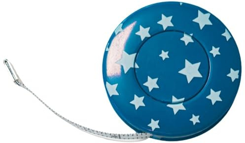 Mètre ruban de couturière Etoiles Coloris Bleu 150 cm