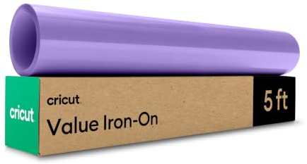 Cricut® Vinile termoadesivo termoadesivo, 30,5 cm x 1,5 m, colore: lilla | Vinile a trasferimento termico HTV
