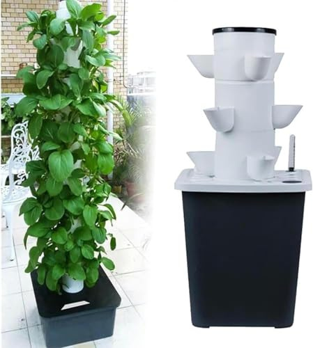 WaiDXn Allgemeines Kultur-Set für Kräuter, Obst und Gemüse, Obsttürme, Hydrokultur, Turm für den Garten, 30 Löcher