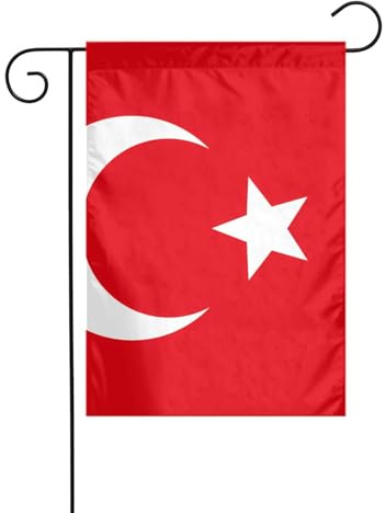 LAABBE Bandiera della Turchia Stampa Giardino Bandiera Esterna Cortile Decorazione Moda 30,5 x 45,7 cm