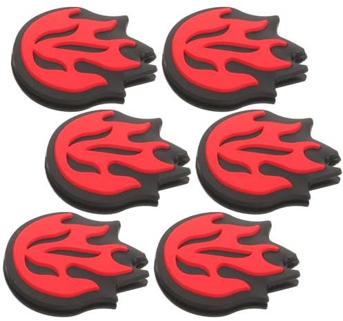 ifundom 6 Pezzi Ammortizzatori Vibrazione Tennis in Silicone Forma di Fiamma Smorzatore Shock Racket e Resistente per Ridurre Vibrazioni Racchetta