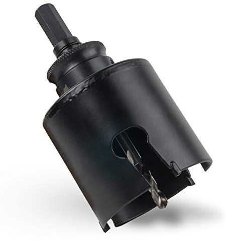 Amboss HM Lochsäge 68 mm | Für Spanplatten, Hartholz, Gipskarton etc. - Inkl. 6 Kant Standard Aufnahme