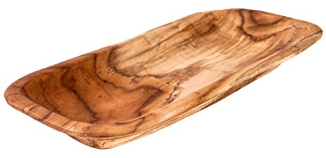 Windalf Holzschale JANY 33 cm Dekoschale Geschenk Vorspeisenplatte Handarbeit