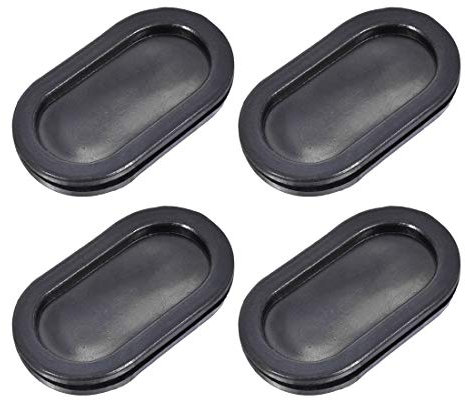 Sourcingmap Wire Protector Oil Resistant Armature Oval Rubber Grommets 30x65mm Mounting Dia 4Pcs