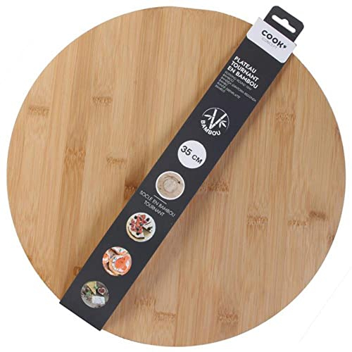 Cook Concept KA4331 Fuente Giratoria Bambú, Beige, 35 cm