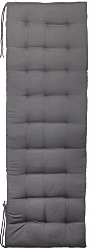 Brandsseller Cojín de Banco 120x40x4 cm – para Banco de jardín y Banco de Comedor – Impermeable, fácil de Limpiar y Acolchado Suave – Uso Interior y Exterior – Antracita