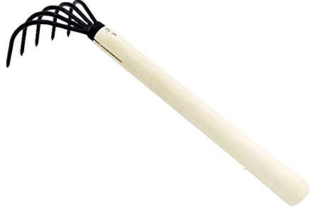 Mini Garden Hand Rake with Ergonomic Comfort Grip Professional Gardening Tool