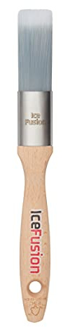 Brocha sintética Ovalada ProDec Advance de 1 Pulgada Ice Fusion para Pintar con Pinturas de emulsión, Brillantes y satinadas Ideal para rodapiés, arquitrabes y Otras Superficies Curvas o moldeadas