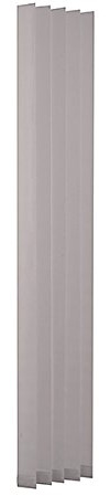 Ventanara® Lamellen einzeln 89mm Ersatzlamellen für Lamellenvorhang Vertikaljalousie (250 cm 13 Stück, grau raumverdunkelnd)