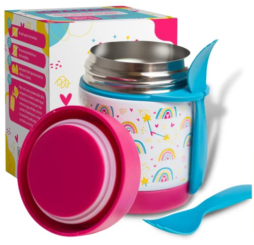 Marfrand. Termo bebe. Termo comida bebe. Aislada Acero Inoxidable Termo papilla bebe. Termo bebe solidos. Termo comida caliente. Termo papillero bebe. Termo pure bebe. (350 CC)