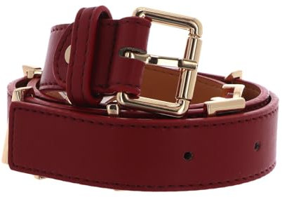 Valentino Gürtel Emma Winter Belt W110 Rosso/Oro rot kürzbar