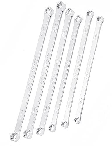 Generic Schraubenschlüssel Extra Langer Doppel-Ringschlüssel-Satz Chrom-Vanadium-Stahl Schlüssel Metrisch 1-TLG (Color : 13mm-15mm)