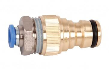 Axis Line Raccord Gardena sur tuyau de 8 mm - Pour tuyau télescopique - Adaptateur avec raccord fileté - Nettoyage photovoltaïque - Nettoyage des fenêtres - Nettoyage du jardin d'hiver