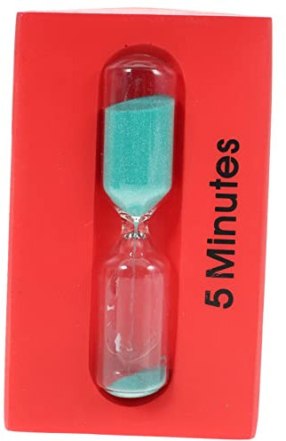 DOITOOL 3/5/7 Minute Egg Timer Sand Clock Multipurpose Quiet Wood Glass Sand Material Visual Timer for Boys and Girls School Classroom Use 3.93X2.36X2.36In