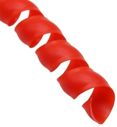 Spiral Wickeln Flexible Cable Sleeve 8mm 10mm 12mm Spiral Pipe Wrap Winding Line Protection Cable Organizer Wire Cover Tube Protector Schlauch Abdeckung(Color:Red,Size:ID 8mm 10 Meters)