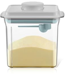 Cubble 1700ml Airtight Milk Powder Container for Baby – BPA-Free Formula Storage with Spoon & Scraper, One-Press Lid, Travel or Home Use