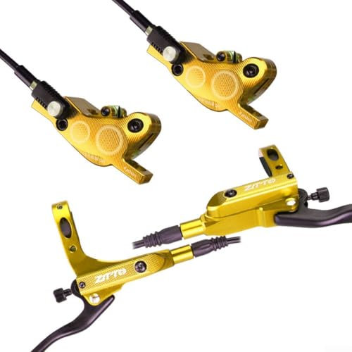 Freno a disco idraulico, set di freni a disco idraulici per mountain bike, set di freni idraulici , per bicicletta a disco a 4 spinte, mountain bike (glod)