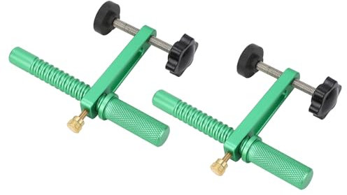 Masyrt 2 Pack 3 4in 19mm Quick Release Fast Acting Hold Down Clamps, All Metal Woodworking Tools for Bench Dog