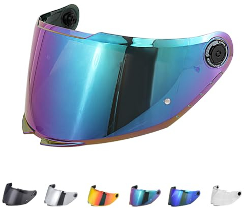 JQF Gear Helmvisier für MT 28B/Thunder 4SV Motorradhelm Visier | Helmvisier Motorrad Windschutz Helm Objektiv Visier Vollgesichts,Helmvisiere Zubehör Ersatz