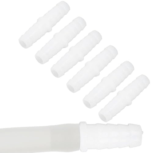 Tissting Raccordo per Tubi, Adattatore Rapido Plastica PE con Connessione Sicura 6mm Giuntatrice Spinata per Giardino Laboratorio