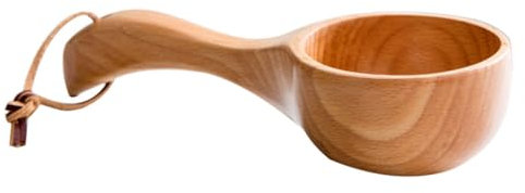 DECHOUS Wooden Rice Spoon Japanese Style Long Handle Ladle Creative Kitchen Accessory