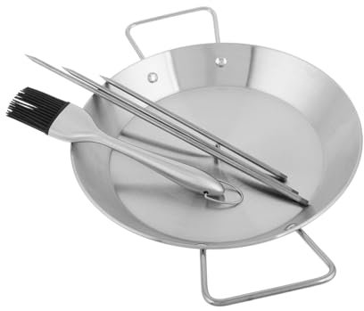 BESPORTBLE Ensemble Daccessoires Pour Barbecue Grille Verticale 3 pointes Amovibles Brosse À Huile Pour Brochettes Saucisses Shawarma Construction En Acier Inoxydable