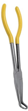 Holibanna 1 Pieza Alicates Extendidos Alicates De Punta Redonda Rizar Apretones Extra Carpintería Largo Redondo Abrazadera Que Prensa Pinza Reparadora Alicate De Cableado Manual Yellow