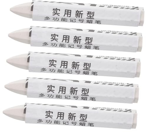 Veemoon 5 Piezas Rotulador de Neumáticos Blanco Marcador de para Identificación y Reparación de Problemas Neumáticos Tiza de Duradera y Segura para Condiciones Climáticas