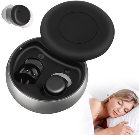 Strixorn - Auriculares Bluetooth para dormir, mini auriculares invisibles, Bluetooth 5.4, IPX6, impermeable, especialmente diseñados para personas que duermen de lado/sufren problemas de sueño (Negro)