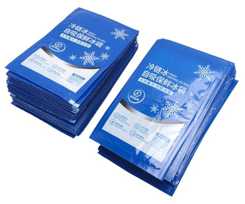 ZASCHMOY Reusable 100PCS Ice Cold Pack 350ml for Aviation Food Cooling – Multifunctional Cold Freezer Pack for Transport, Food, and Beverages (250ml)