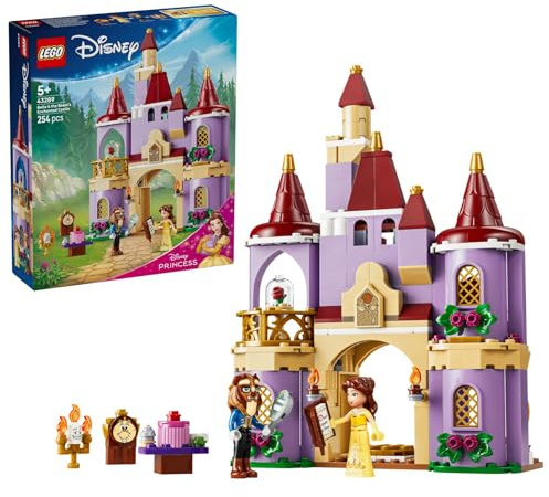 LEGO ǀ Disney Princess Das verzauberte Schloss von Belle und dem Biest - inkl. 2 Mini-Puppen und Lumière Figur - Geschenk für Mädchen ab 5 Jahren und Fans von Die Schöne und das Biest - 43289