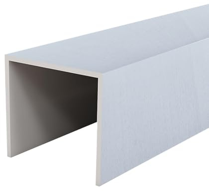 tuyau cache Cache-tuyau En U (30, 40, 50, 60 Cm De Long), Cache-tuyau Intérieur/extérieur Pour Conduits D'aération/cuisinière, Protection Coupe-vent(B,L x W 40 X 6cm/16 x 2.4in)