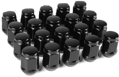 Radbolzen für Ford Fusion, Ford Focus und Ford Escape (2001–2019), M12x1,5, schwarz, geschlossen, massiv