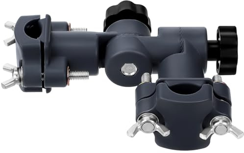 DOITOOL Sonnenschirmständer Angelstuhlhalterung Drehbar aus Robustem Abs Kunststoff Universell Passend für Angelschirme Verstellbar und Leicht Montierbar Zubehör für Angelstuhl und Outdoor