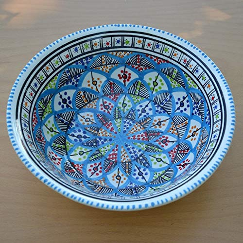 YODECO Ensaladera, Cerámica, Multicolor, 20 x 20 x 5 cm