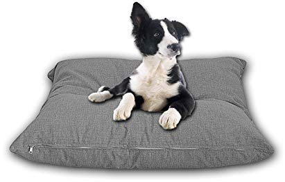 Cieffepi Home Collections FIDO - Cuscino sfoderabile per cani, gatti e animali domestici in vari colori e misure (60 x 60 x 15 cm, Grigio)