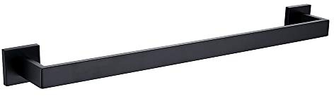 TASTOS Badetuchstange 23,6 Zoll schwarz 23.6-Inch matte black | SUS 304 Edelstahl Handtuchhalter für Badezimmer Wandmontage Heavy Duty Handtuchstange für Badezimmer Küche