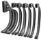 deleyCON Cavo di Alimentazione Cavo di Estensione Set 6 Pezzi 30cm - Scheda Grafica PC Computer Scheda Madre ATX 24 Pin EPS 4+4-Pin PCI Express 6+2 Pin e 6 Pin Maschio a Femmina Nero Grigio
