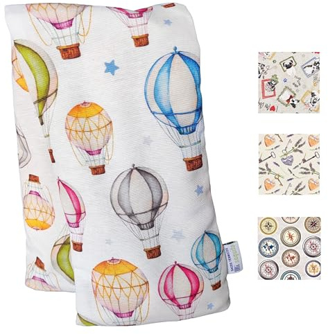 Saco de Semillas para Microondas 57x14 cm con FUNDA LAVABLE EXTRAIBLE– Almohadilla Térmica Reutilizable – Saquito Térmico para Cervical y Lumbar – Bolsa de Calor Natural para Cólicos y Dolor Menstrual