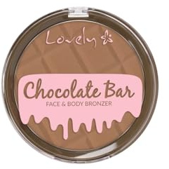 Lovely Makeup Bronzer Schokoladenbar, natürliches Bräunungs-Finish, weiche Textur und einfache Anwendung, für alle Hauttöne, Braun, 9 g (1 Stück)