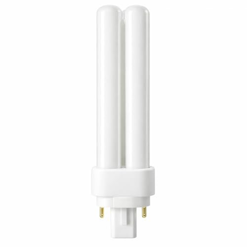 18W 4-Pin PLC CFL Lamp, G24q-2 Base, 4000K Cool White, 1250 Lumens, 15,000 Hour Lifespan