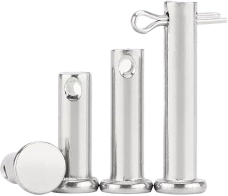 Achsstift Aus Edelstahl 304, Flacher Kopf, Zylindrisch, Mit Loch, Dübelschaft, Splintstopfen, Positionierungsstifte(M5-2pcs,14mm)