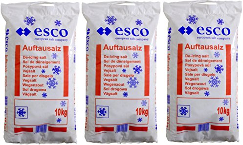 Esco Streusalz Auftausalz Tausalz Steinsalz PVC Sack - Langzeitwirkung (30 kg)