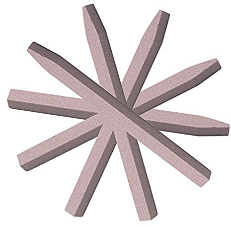 5 st/set rosa sten nagelfil nagelbuffert V-formad nagelnagelbandsborttagare manikyrverktyg (3# 5 st)