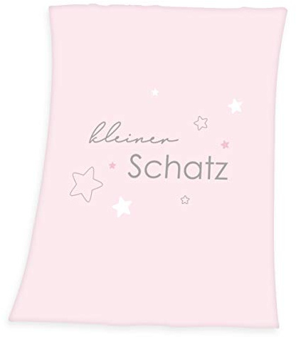 Herding Klaus GmbH Baby Best Microfaserflausch-Decke, Polyester, Rosa, 75 x 100 cm