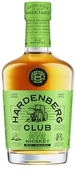 HARDENBERG Club Straight Rye Whiskey aus Deutschland I 42,5% vol. I 0,7 l